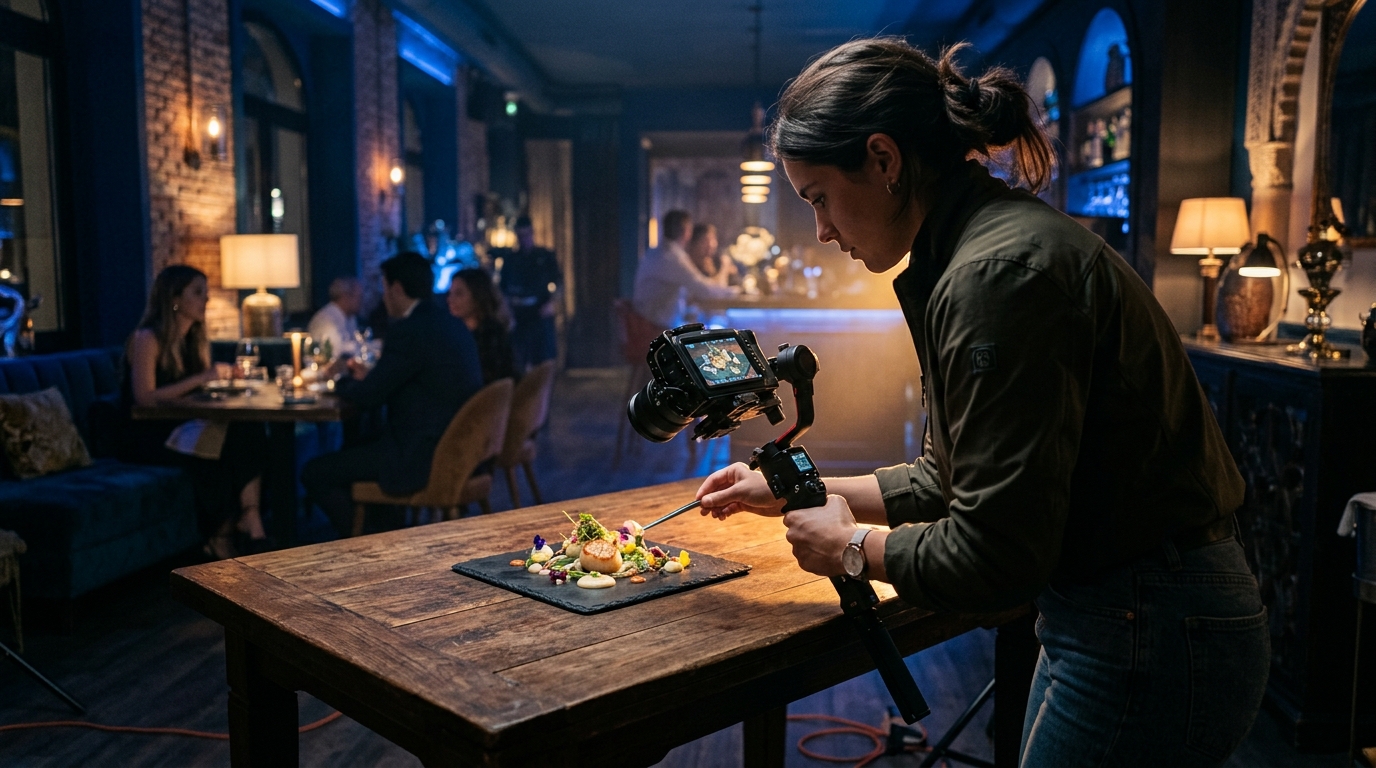 Rodaje filmmaking en local Madrid - Vibe Agency
